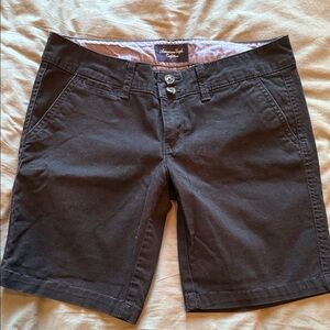 American Eagle Outfitters Women's Black Bermuda Shorts